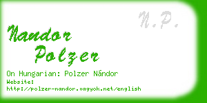 nandor polzer business card